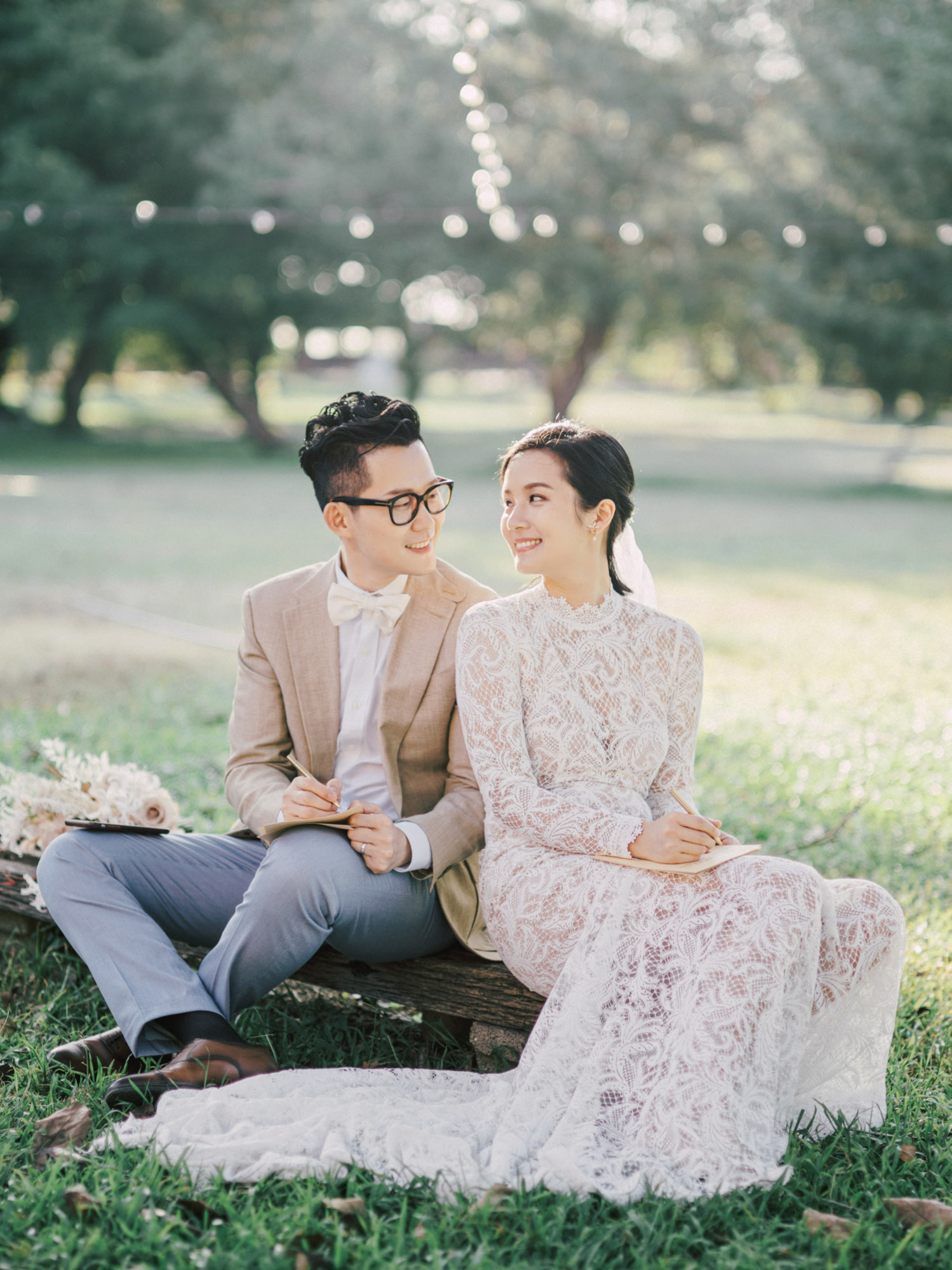 冬天婚紗風格：長袖蕾絲